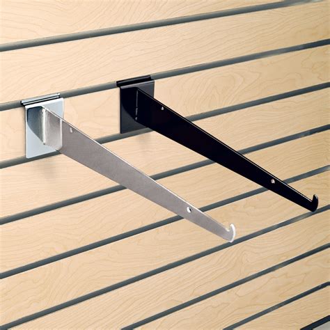 metal slatwall shelf bracket|slatwall bracket for glass shelves.